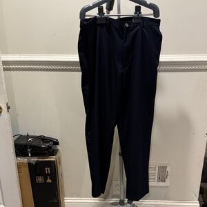 Haggar Men's Dark Blue Formal Trousers